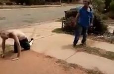 Front yard fight in Australia