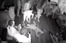 Brutal mass brawl at a club party - not for everyone - Best Street Fight