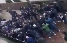 England's soccer fans never disappoint - mass fan fight - Best Street Fight