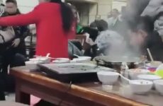 Completely crazy mass fight in an Asian restaurant - Best Street Fight