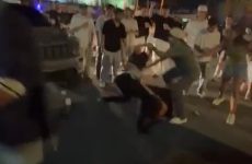 We don't know what he did, but they were on him - Best Street Fight