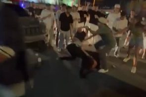 We don't know what he did, but they were on him - Best Street Fight